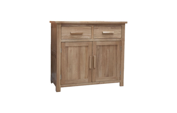 Oak Sideboards - Toulouse Solid Oak Small 2 Door 2 Drawer Sideboard