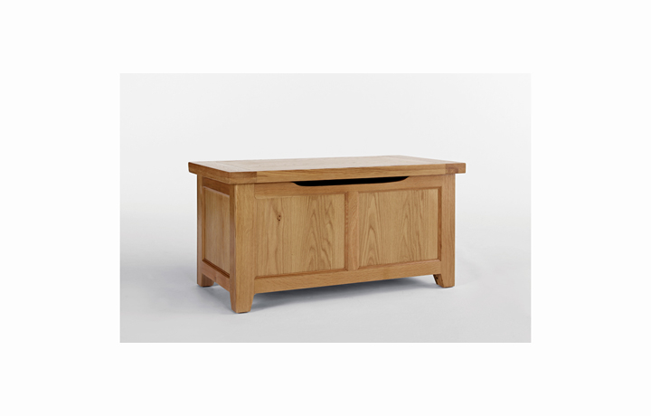 Toulouse Oak Furniture Range  - Toulouse Oak Blanket Box