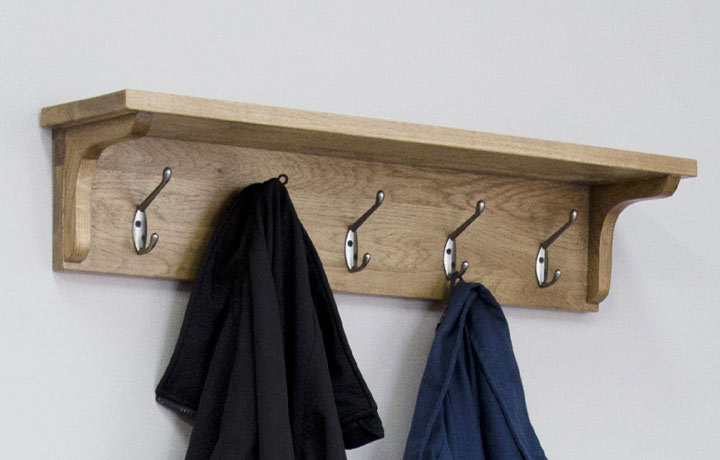Toulouse Solid Oak Furniture Range  - Toulouse Solid Oak Coat Rack