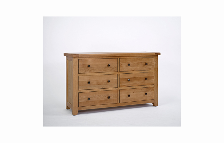 Chest Of Drawers - Toulouse Oak 6 Drawer Wide Chest