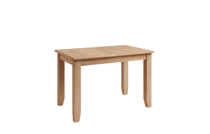 Columbus Oak Furniture Range - Columbus Oak 120-160cm  Butterfly Extending Table 