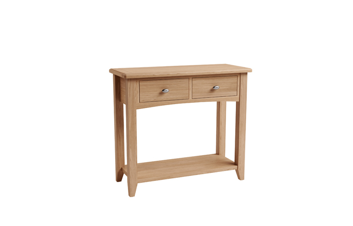 Columbus Oak Furniture Range - Columbus Oak Console Table