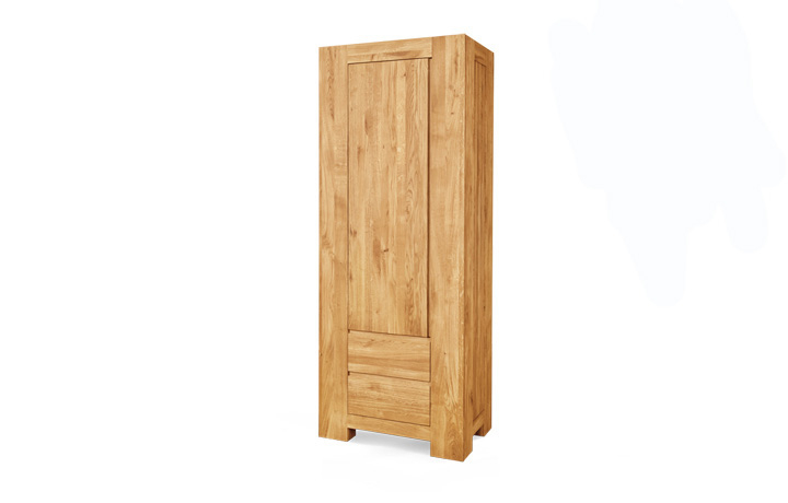 Bookcases - Majestic Solid Oak Display Cabinet