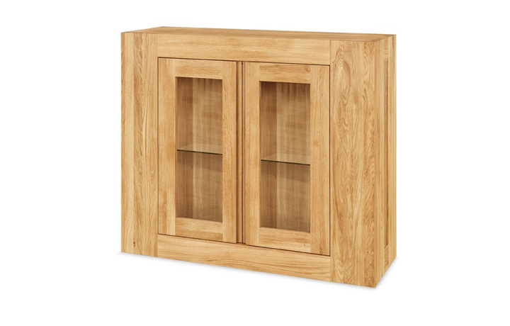 Display Cabinets - Majestic Solid Oak Wall Cupboard
