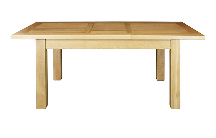 Suffolk Solid Oak Furniture Range - Suffolk Solid Oak 120-150cm Extending Dining Table 