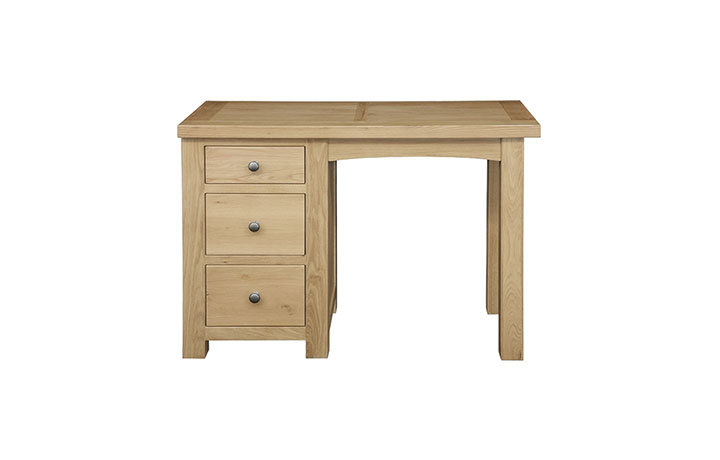 Suffolk Solid Oak Furniture Range - Suffolk Solid Oak 3 Drawer Dressing Table