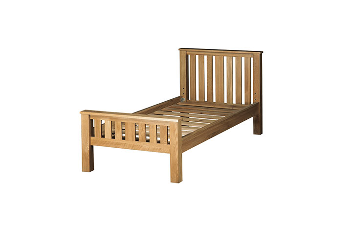 Suffolk Solid Oak Furniture Range - Suffolk Solid Oak High End 3ft Single Bed Frame