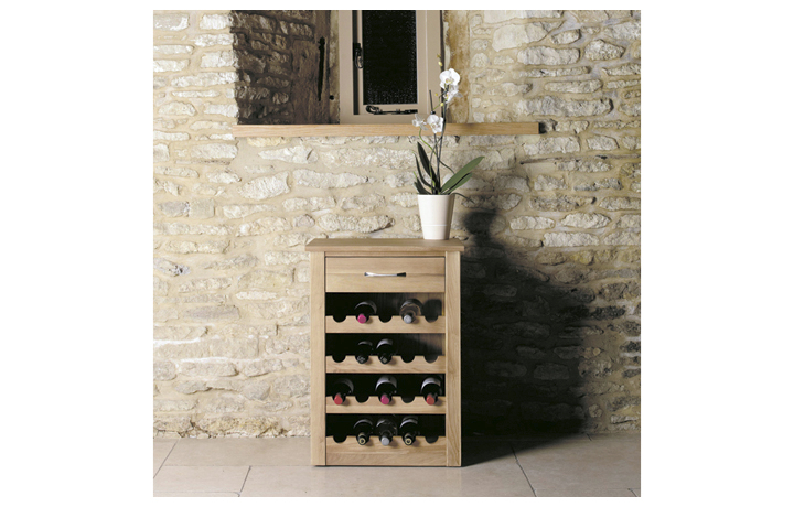 Pacific Oak Furniture Range - Pacific Oak Wine Rack Lamp Table