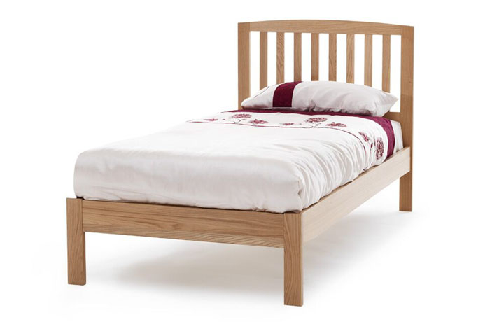 Beds & Bed Frames - 4ft Thornton Solid Oak Slatted Bed Frame With Low End