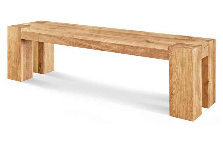 Majestic Oak Furniture Range - Majestic Solid Oak 164cm Bench