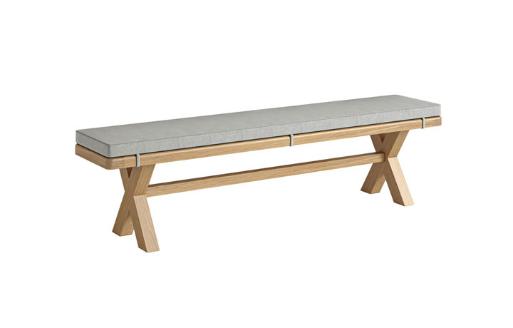Dining Room Furniture - Kensington Oak Cross Bench
