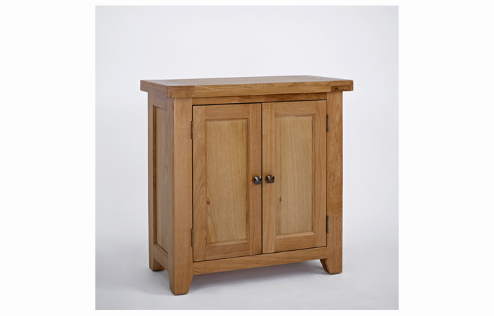 Toulouse Oak Furniture Range  - Toulouse Oak 2 Door Cupboard