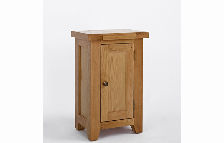 Toulouse Oak Furniture Range  - Toulouse Oak 1 Door Cupboard
