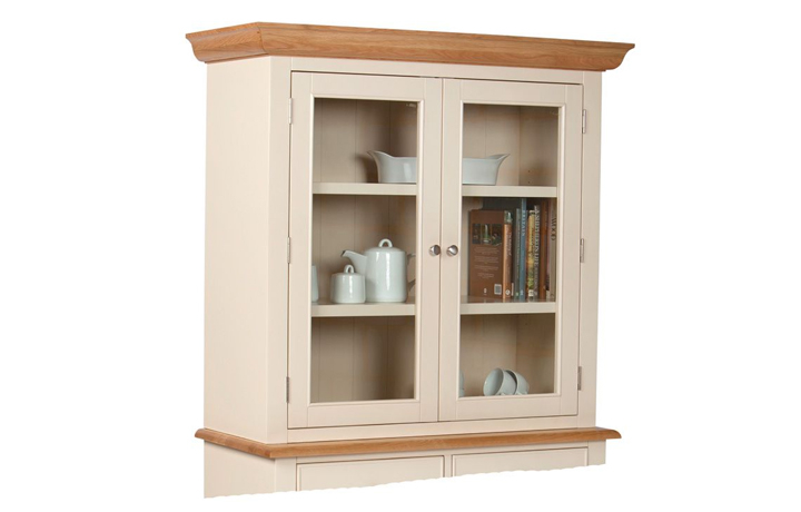 Dresser Tops & Larder Units - Country House 2 Door Glazed Sideboard Top