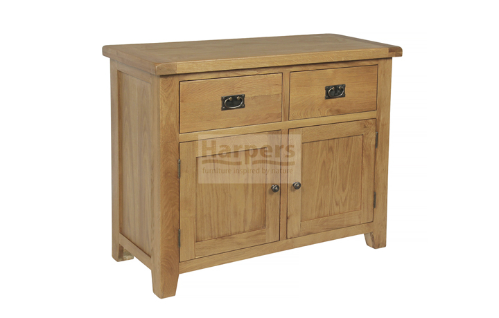 Essex Rustic Oak Furniture Range - Essex Rustic Oak 2 Door 2 Drawer Sideboard