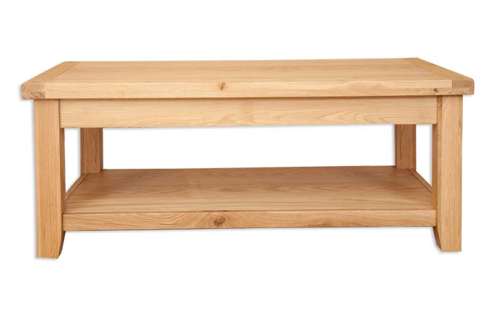 Windsor Natural Oak - Windsor Natural Oak Coffee Table With Shelf