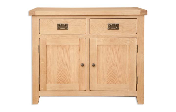 Windsor Natural Oak - Windsor Natural Oak Small 2 Door 2 Drawer Sideboard