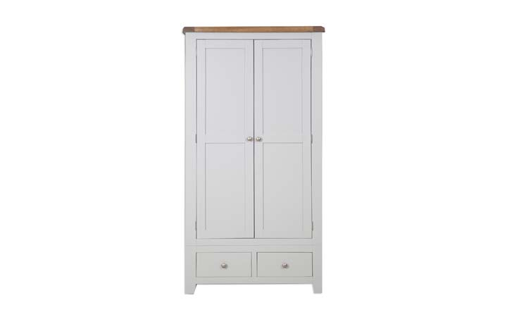 Henley Grey Painted Collection - Henley Grey Painted Gents Double Wardrobe