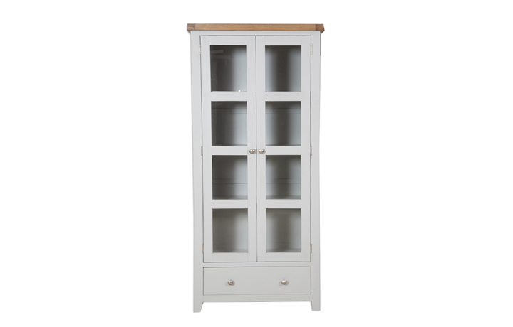 Henley Grey Painted Collection - Henley Grey Painted Display Cabinet