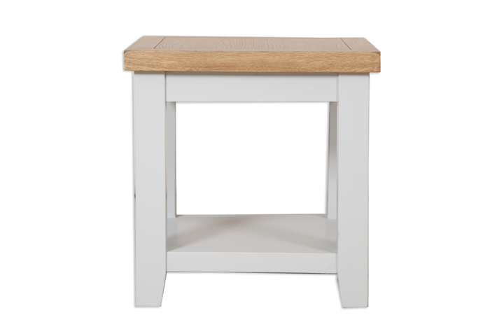 Painted Coffee Tables - Henley Grey Painted Lamp Table