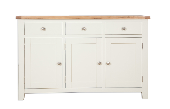 Sideboards & Cabinets - Chelsworth Ivory Painted Large 3 Door Sideboard