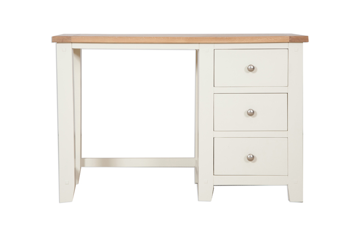 Dressing Tables & Stools - Chelsworth Ivory Painted Single Dressing Table