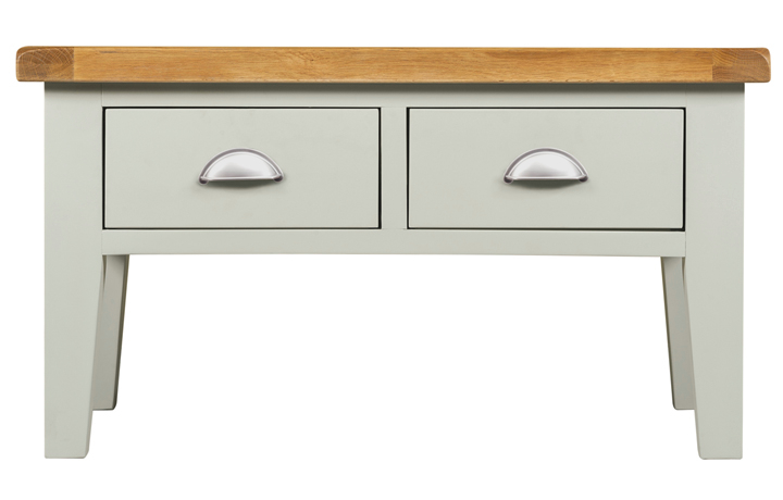 Painted Coffee Tables - Eden Grey Painted Coffee Table With Drawers