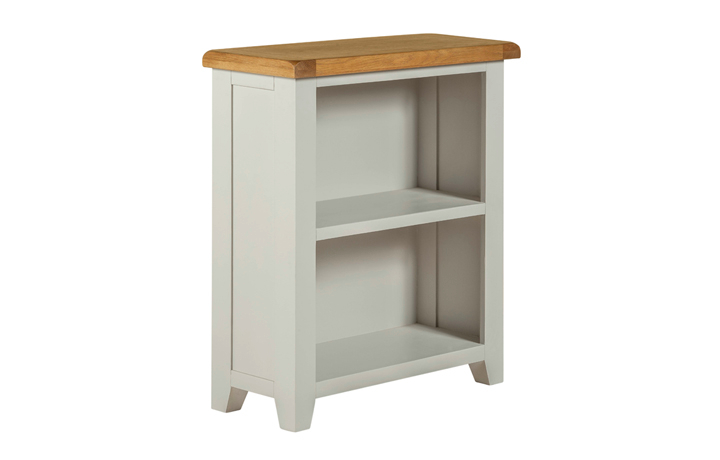 Bookcases - Eden Grey Painted Low Open Bookcase