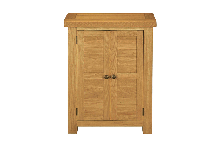 Norfolk Solid Oak Furniture Range - Norfolk Rustic Solid Oak Shoe Cabinet