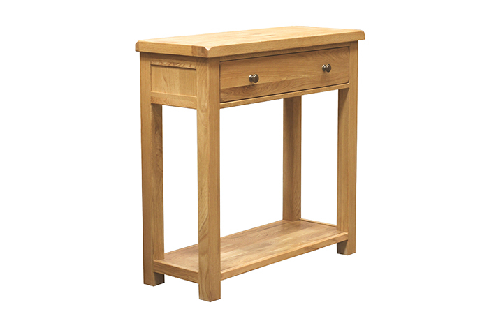 Norfolk Solid Oak Furniture Range - Norfolk Rustic Solid Oak Console Table