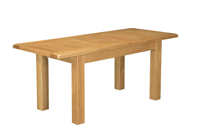 Norfolk Solid Oak Furniture Range - Norfolk Rustic Solid Oak 175-245cm Extending Dining Table