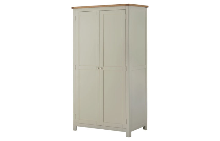 Wardrobes - Pembroke Stone Painted 2 Door Wardrobe