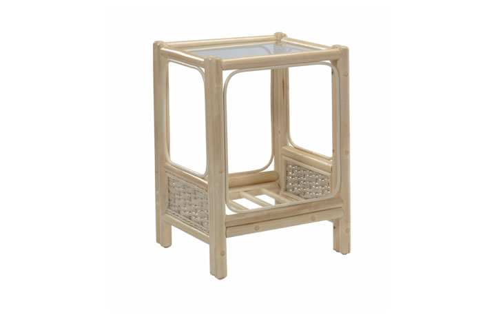 Burnham Cane Range in Natural Wash - Burnham Lamp Table