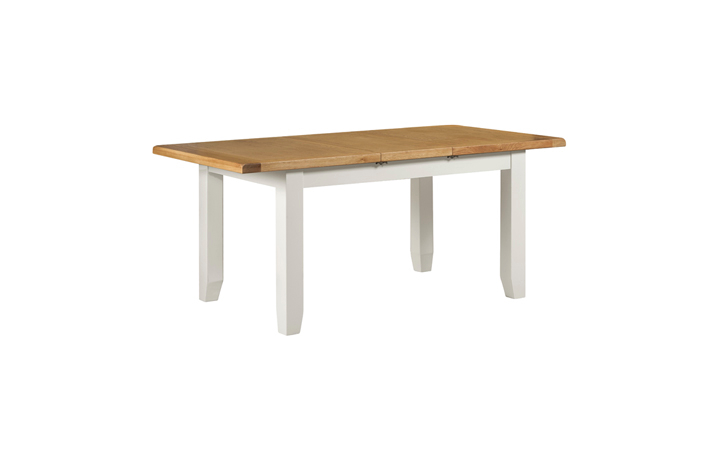 Dining Tables - Eden Ivory Painted 140-180cm Extending Dining Table