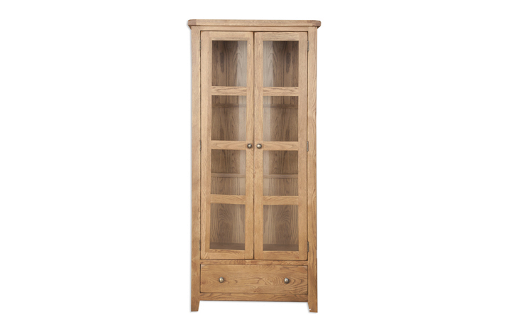 Windsor Rustic Oak - Windsor Rustic Oak Display Cabinet