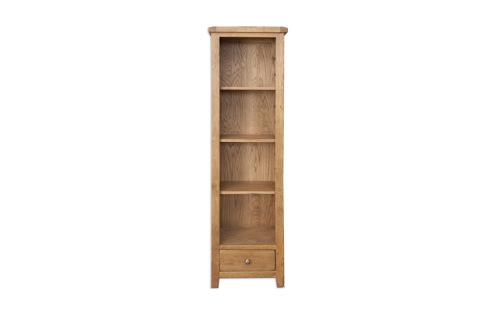 Windsor Rustic Oak - Windsor Rustic Oak Slim Bookcase