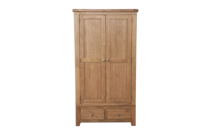 Windsor Rustic Oak - Windsor Rustic Oak Gents Double Wardrobe