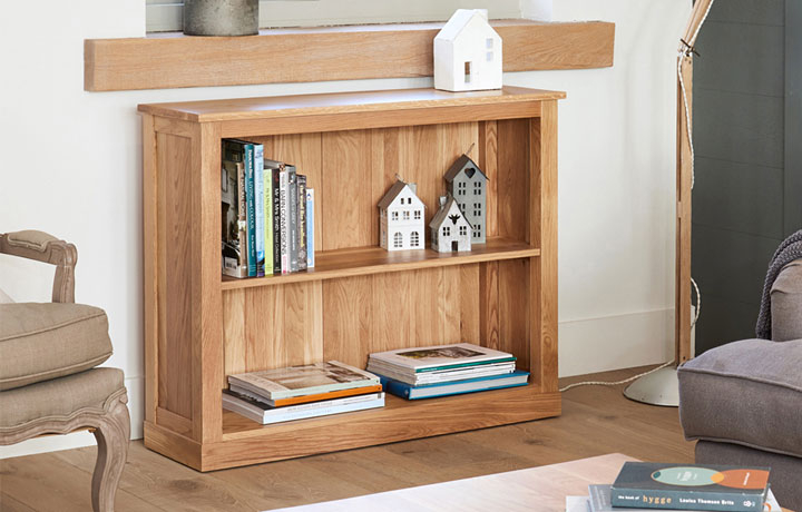 Bookcases - Pacific Oak Low Bookcase 