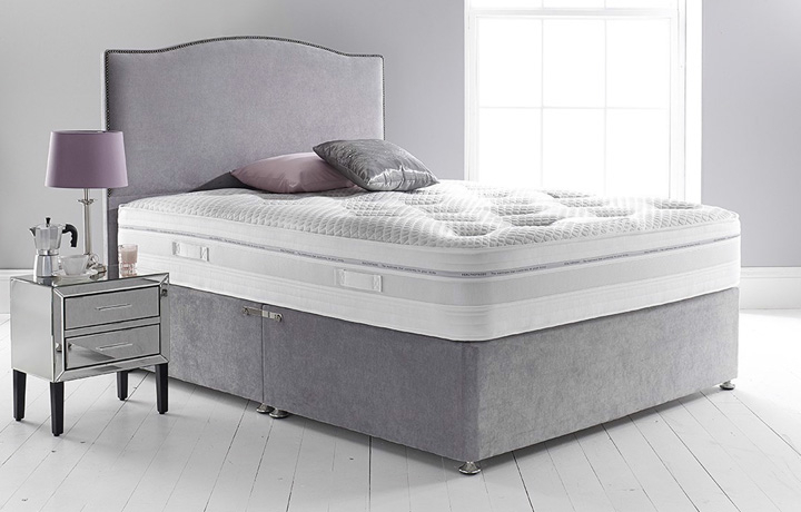 4ft & 4ft6 Double Mattress & Divan Packages - 4ft6 Double Quantum 2000 Mattress With 2 Drawer Divan & Standard Headboard 