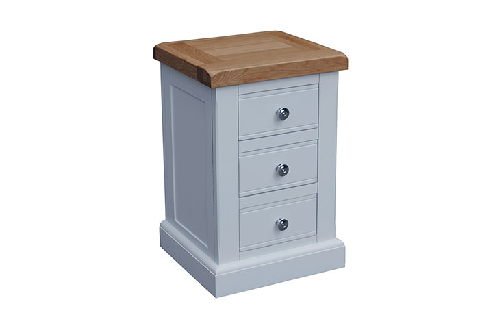 Bedsides - Suffolk Painted 3 Drawer Mini Bedside