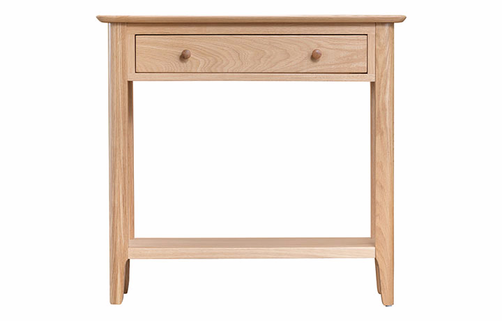 Oak 1 Drawer Console Tables - Odense Oak Console Table