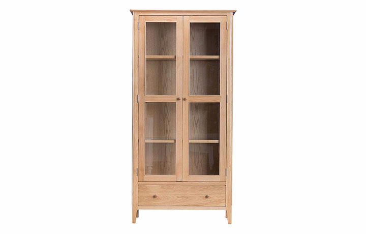 Odense Oak Furniture Collection - Odense Oak Display Cabinet