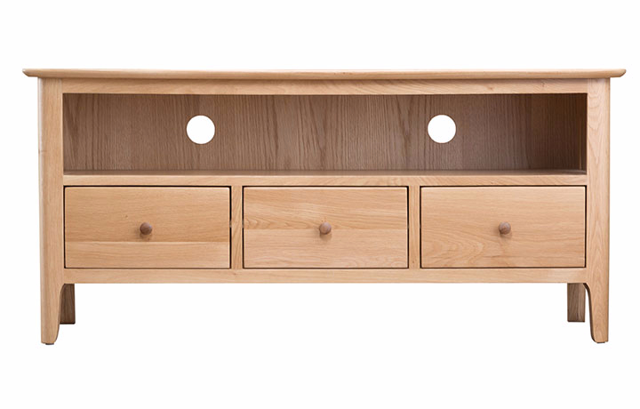 TV Cabinets - Odense Oak Large TV Cabinet