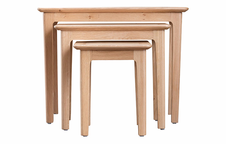 Odense Oak Furniture Collection - Odense Oak Nest Of 3 Tables