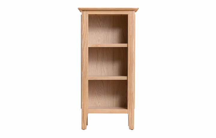 Oak Bookcases - Odense Oak Small Narrow Bookcase