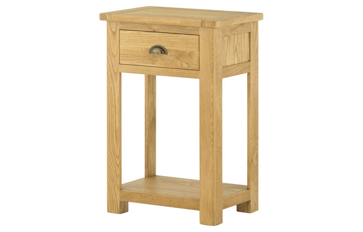 Pembroke Oak Collection - Pembroke Oak 1 Drawer Console Table