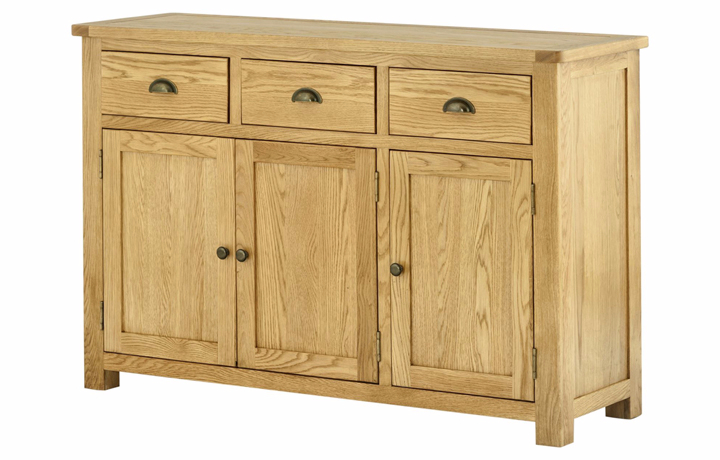 Sideboards & Cabinets - Pembroke Oak 3 Door Sideboard