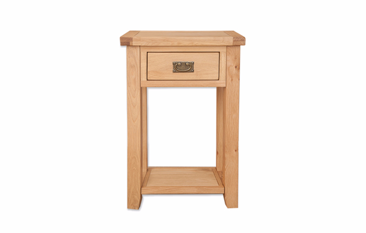 Oak 1 Drawer Console Tables - Windsor Natural Oak 1 Drawer Console Table