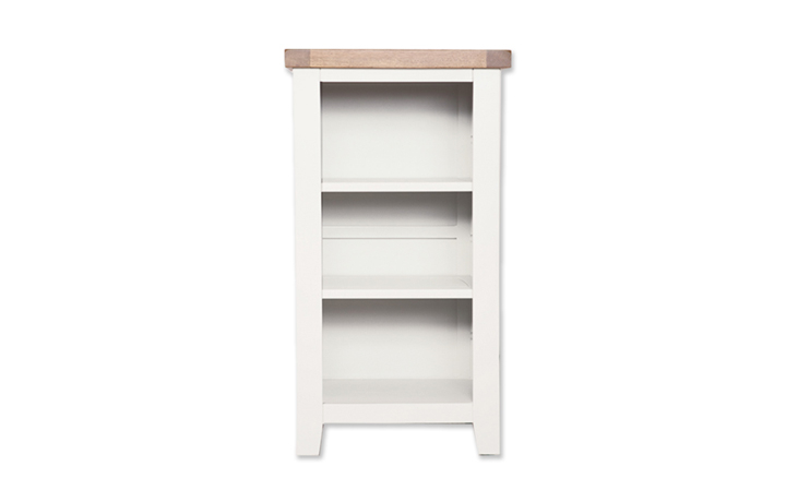 Bookcases - Henley White Painted Small Bookcase/DVD Rack