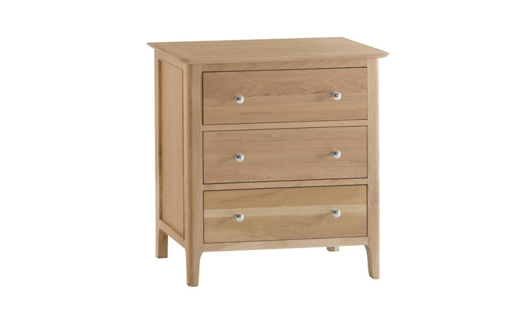 Odense Oak Furniture Collection - Odense Oak 3 Drawer Chest